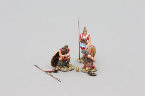 SPA028A Spartan Hoplite with Prisoner (Bronze Lambda Shield)