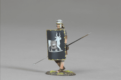 THOMAS GUNN ROMAN EMPIRE ROM115C 9TH LEGION ROMAN WITH PILUM & CAPE 